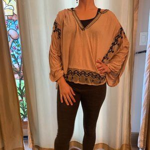 Free People Embroidered Top S/P